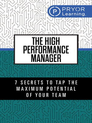 cover image of The High Performance Manager